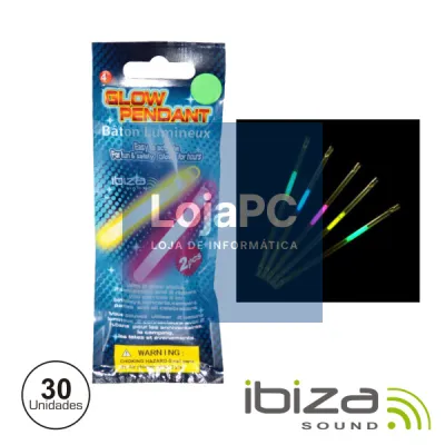 CONJUNTO 30 BARRAS LUMINESCENTES MULTICOR 210MM IBIZA