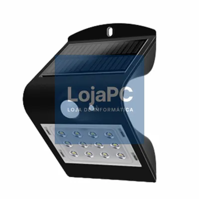 Aplique Exterior Solar 1.5W IP65 C/ Sensor Movimento PIR