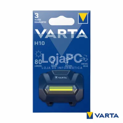 Lanterna De Cabeça LED COB H10 Pro Azul IPX4 VARTA