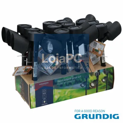 Candeeiro LED Solar Ø5.5xH36.5cm 12x GRUNDIG