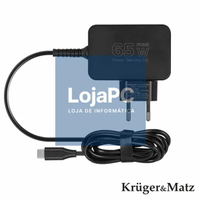 Alimentador Universal 65W PD USB-C c/ 7 Fichas KRUGERMATZ