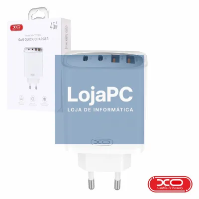 Alimentador 2x USB-A 2x USB-C PD 45W GaN XO