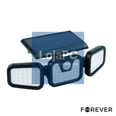 Candeeiro Exterior 8W 600lm 6000K C/ Sensor PIR Painel Solar