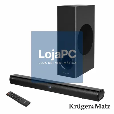 Barra Som C/ Sub S/Fios 36W USB/BT/HDMI/AUX KRUGER MATZ