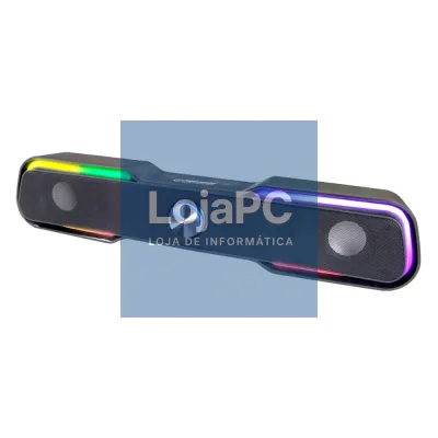 Barra Som S/Fios 2x3W LED RGB