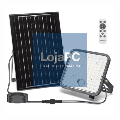 Foco LED Solar 120W C/ Sensor 6500K 1200lm IP66