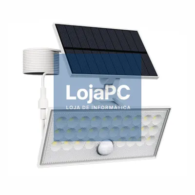 Kit Foco LED C/ Painel Solar 60W 6500K 1708lm