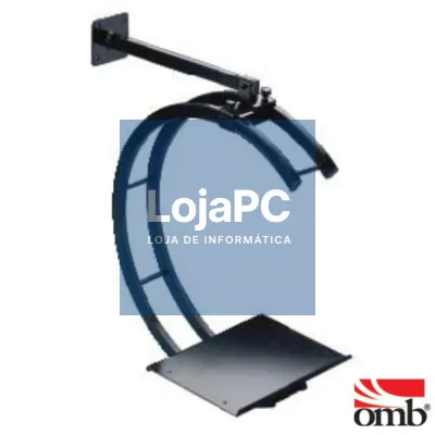 SUPORTE TV POLYLUX 30 PRETO 43CM OMB