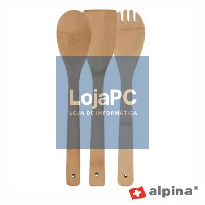 Conjunto de 3 Colheres de Bambu ALPINA