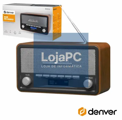 Rádio AM/FM/Bluetooth/ MP3/AUX Vintage DENVER