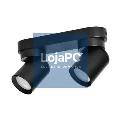 Candeeiro LED Teto/Parede IP20 Preto ADVITI