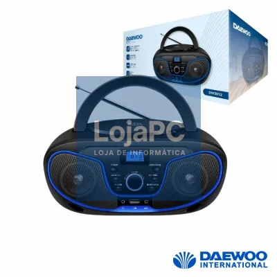 Rádio Portátil CD/FM/AUX/BT E USB Colunas 2x2W DAEWOO