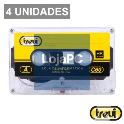 Pack 4 Cassetes 60 Minutos TREVI