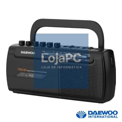 Rádio Portátil AM/FM Cassete C/ Gravador DAEWOO