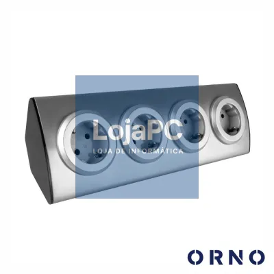 Extensão Elétrica 4x Schuko Inox ORNO