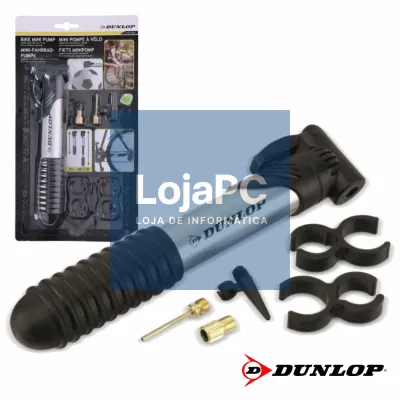 BOMBA MANUAL DE MÃO  C/ 3 ADAPTADORES DUNLOP