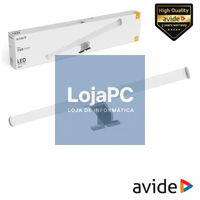 Candeeiro LED 7W 740lm 500mm 4000K IP44 Cromado AVIDE