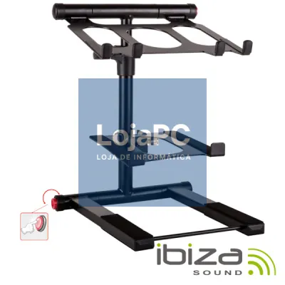 SUPORTE DUPLO P/ DJ AJUSTÁVEL 360º 15KG IBIZA