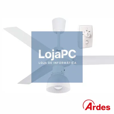 Ventoinha de Teto 65W 120cm C/ Controlador E Luz ARDES