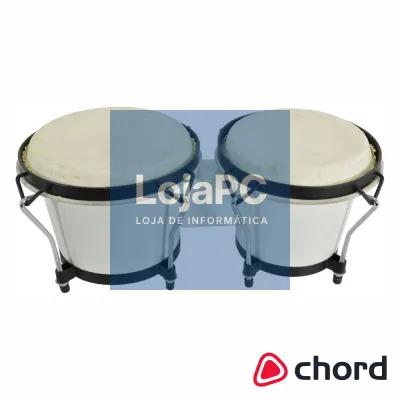 Bongos 6.5"/7.5" Branco C/ Bolsa CHORD