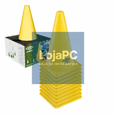 Conjunto de 10 Cones P/ Desporto 23.5cm UMBRO