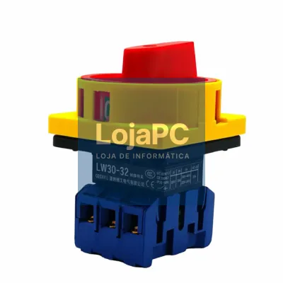 Interruptor Seletor Rotativo 3 Posições Ø22mm 32A