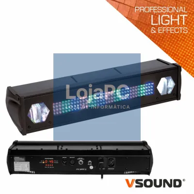 BARRA DE LEDS C/ 2 STROBE RGB VSOUND