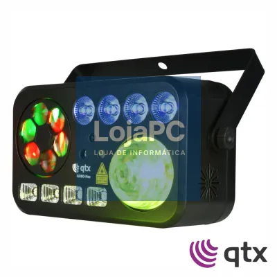 Projector Efeito GOBO Hex 6em1 LED/Laser QTX