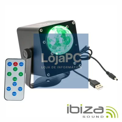 Projetor Luz C/ 3 LEDS 1W RGB Astro C/ Comando IBIZA