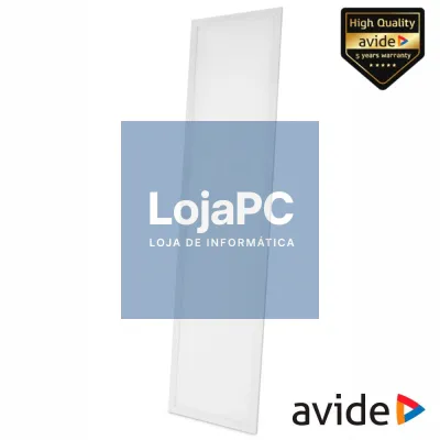 Painel Leds Retangular 300x1200mm 40W 4000lm 6400K AVIDE