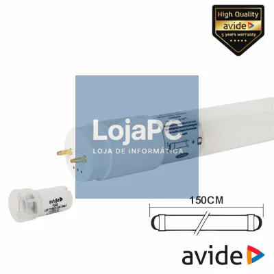 Lâmpada Tubular T8 22W 150cm LEDS G13 4000K 3300lm AVIDE