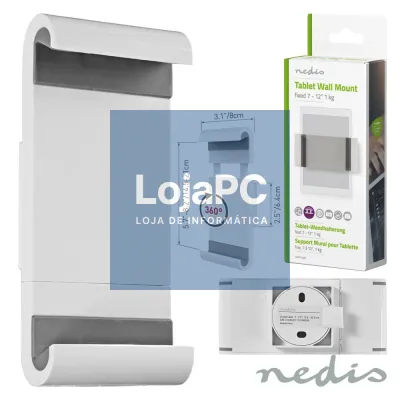 SUPORTE UNIVERSAL TABLET/iPAD 7"-12" 360º DE PAREDE