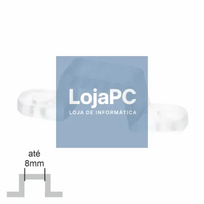 Suporte Plástico P/ Fita LEDS 8mm