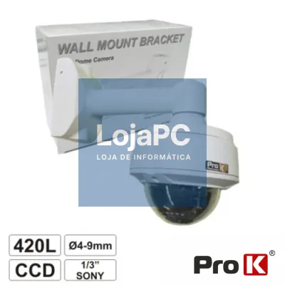 CÂMARA VIGILÂNCIA DOME CCD CORES PTZ 420L 1/3" SONY PROK
