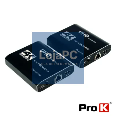 Extensor de Sinal HDMI 1.4 Via RJ45 CAT5E/6 120m PROK