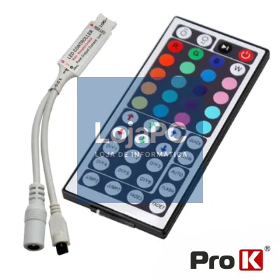 CONTROLADOR P/ FITA LEDS RGB 12V C/COMANDO PROK