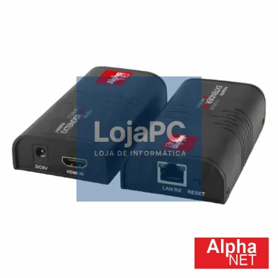 Extensor de Sinal HDMI Via RJ45 CAT6 Full HD 120m ALPHANET