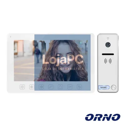 Vídeo Porteiro C/ Lcd 7" Cores LEDS Branco ORNO