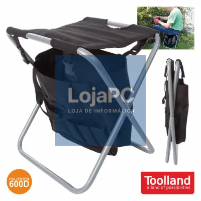 BANCO DOBRÁVEL C/ 6 BOLSAS P/ JARDIM E GARAGEM TOOLLAND