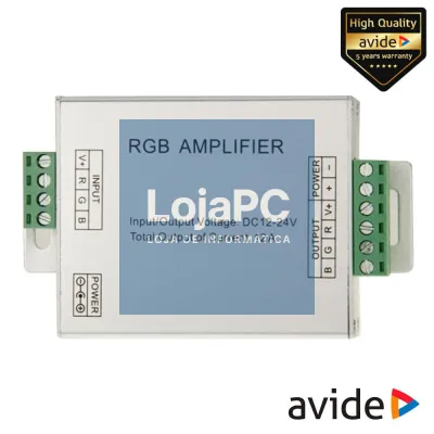 Amplificador P/ Fita LEDS RGB 12V AVIDE
