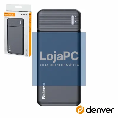 Powerbank 10000mAh C/ Ficha Dupla USB-C e M-USB DENVER