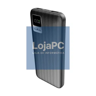 Powerbank 10000mAh 10W USB-A/USB-C Preto MAXLIFE