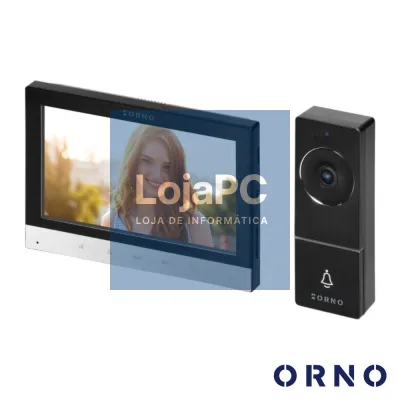 Vídeo Porteiro 7" HD Tátil WIFI ORNO