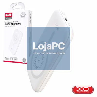 Powerbank 5000mAh QI 2 USB-A / 1 USB-C Branco XO