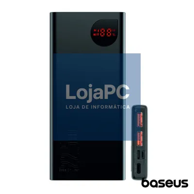 Powerbank 10000mAh PD QC 22.5W Preto Adaman BASEUS