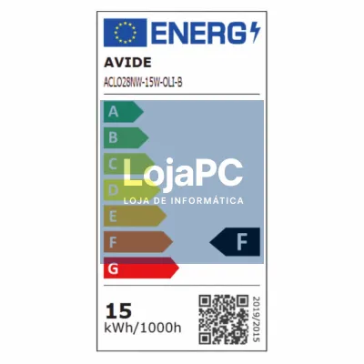 Aplique LED Redondo 15W 280mm 4000K 1300lm Olivia AVIDE