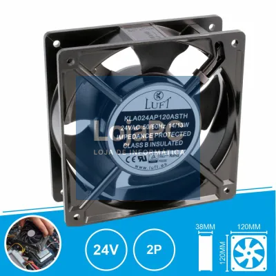 Ventoinha 24V 120x120x38mm 2 Pinos KLA024AP120ASTH LUFT