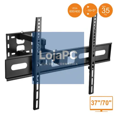 SUPORTE LCD/LED 37/70" C/ 2 BRAÇOS VESA 600/400 35KG