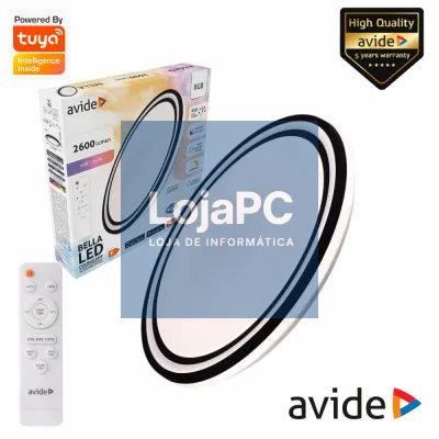 Aplique LED Redondo 24W 2600lm RGBW Tuya Bella AVIDE