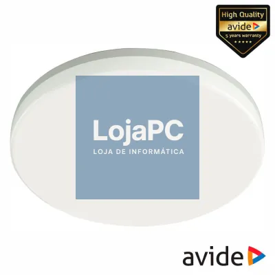 Aplique LED Redondo 24W 280mm 4000K 2400lm IP54 AVIDE